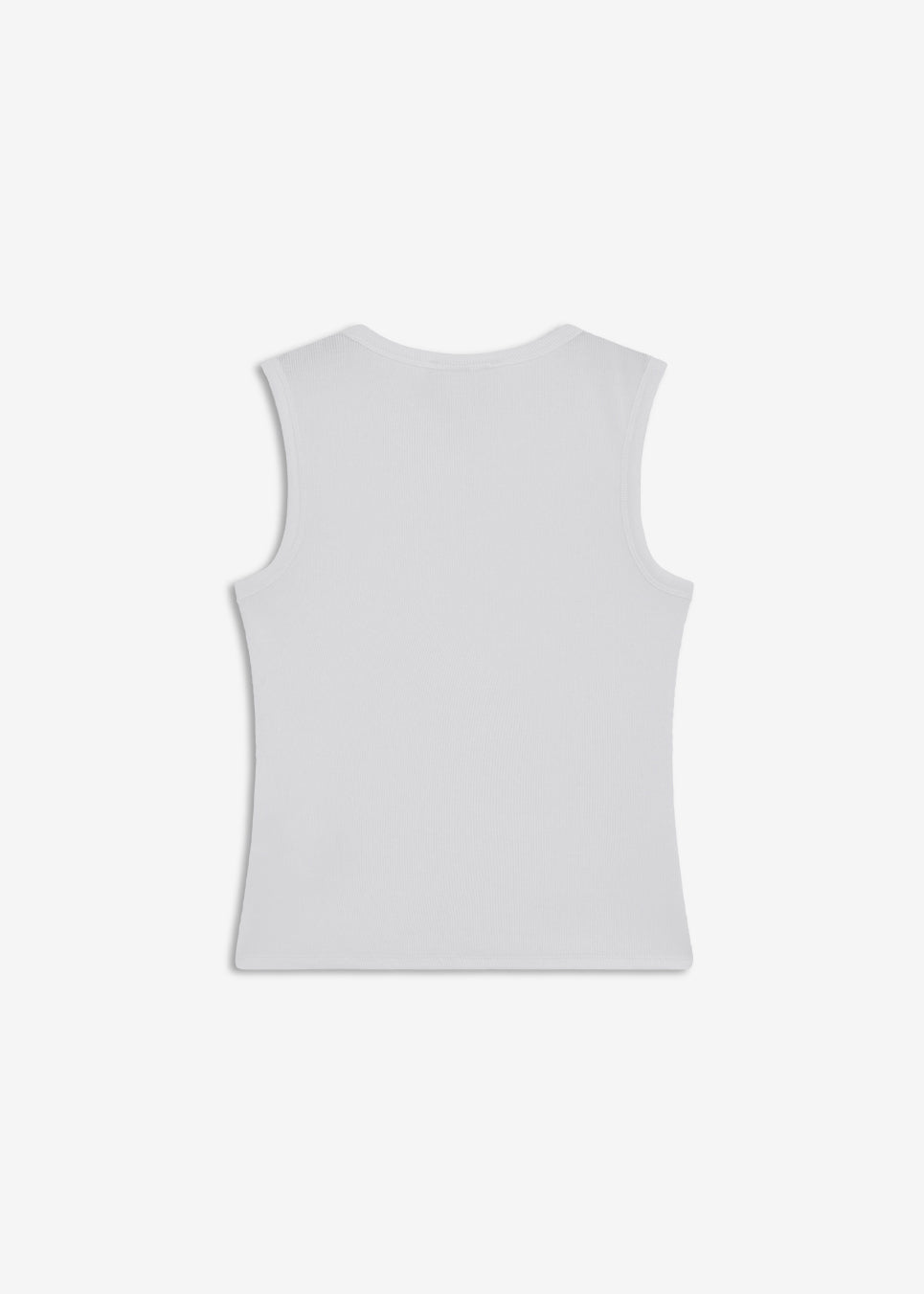 Sleeveless top in ribbed cotton jersey. Igormd tank top has a tight fit and a round neckline. fit with long sleeves.