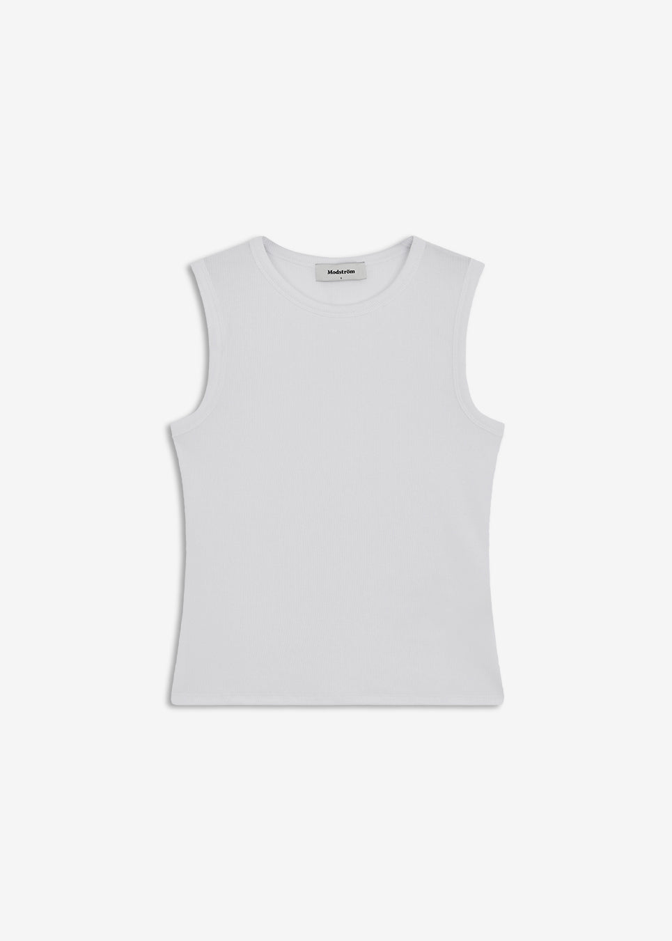 Sleeveless top in ribbed cotton jersey. Igormd tank top has a tight fit and a round neckline. fit with long sleeves.