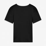 Basic t-shirt in black in soft cotton rib with stretch. Igormd short t-shirt has a tight fit with short sleeves.&nbsp;