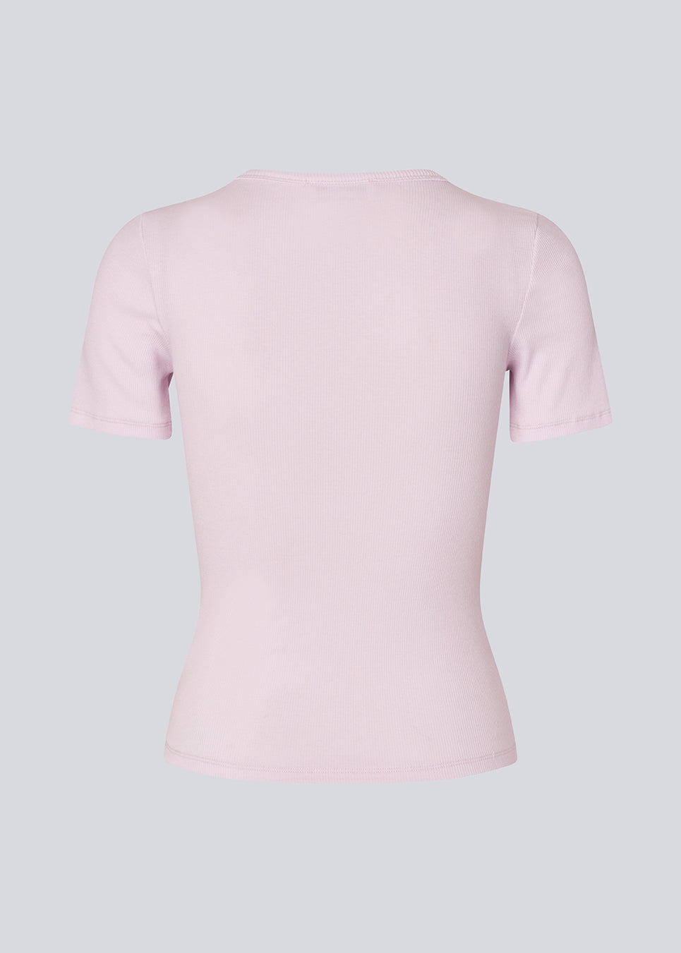 Basic t-shirt in soft cotton rib with stretch. Igormd short t-shirt has a tight fit with short sleeves.