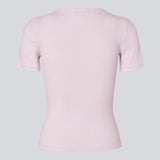 Basic t-shirt in soft cotton rib with stretch. Igormd short t-shirt has a tight fit with short sleeves.