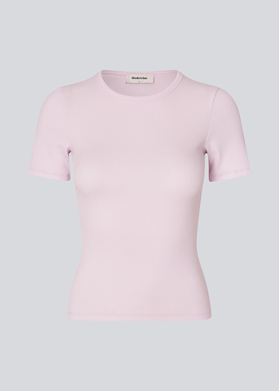 Basic t-shirt in soft cotton rib with stretch. Igormd short t-shirt has a tight fit with short sleeves.