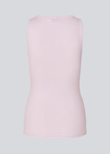 Sleeveless top in ribbed cotton jersey. Igormd tank top has a tight fit and a round neckline. fit with long sleeves.