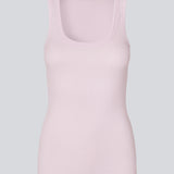 Sleeveless top in ribbed cotton jersey. Igormd tank top has a tight fit and a round neckline. fit with long sleeves.