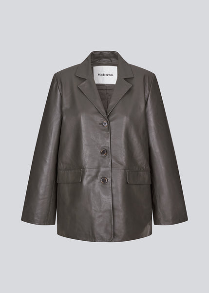 ジャケット・アウター Vnintage leather mods coat MASU X VERDY 2025SS Collaboration Graphic Leather Jacket