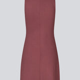 Fitted mini dress in burgundy/red in an A-line shape with a round neck and no sleeves. JosefineMD tank flare dress is made from a stretchy material.&nbsp;

Fit: Designed for a tight, fitted silhouette with 90's inspiration.
Sizing: Runs small – consider sizing up for a looser fit.
Silhouette: A-line shape for a subtle flare and flattering finish.
Design: Sleeveless with a round neckline for a minimalist, chic look.
Material: Made from stretchy fabric, ensuring comfort and flexibility.
Model: Josefine Vogt i