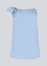 Satin top with waterfall detail at the neck. Katja MD top has a tie detail at the shoulder and a relaxed fit.