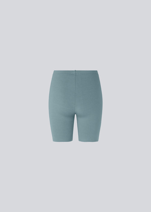 Comfortable and basic shorts which will be perfect under a dress or skirt. The color is Stormy Sea, blue.