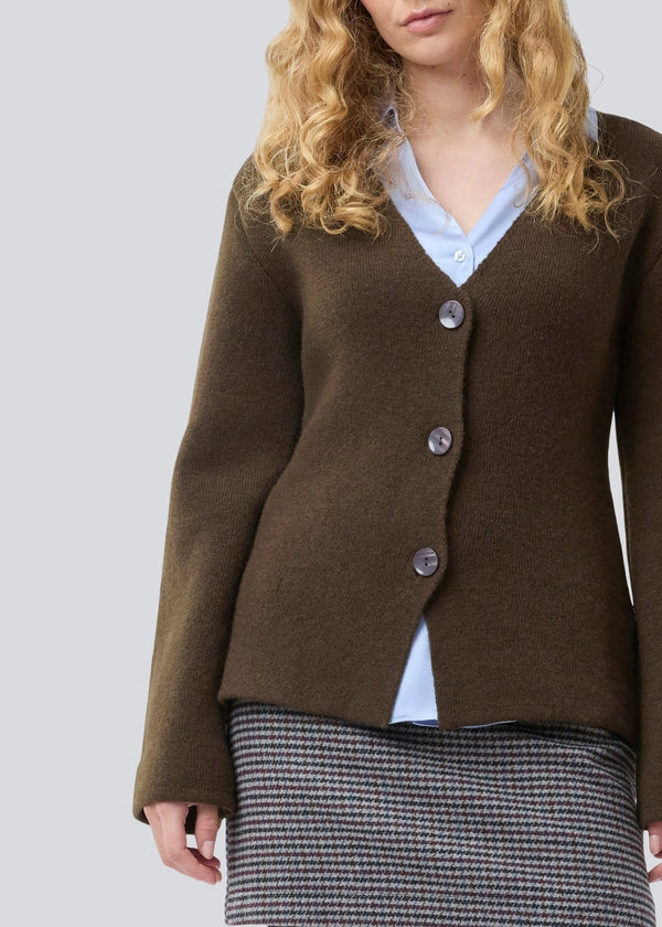 KlaytonMD cardigan - Dark Coffee
