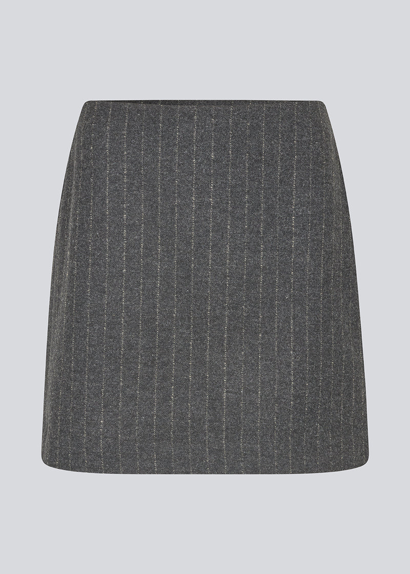 Shop KristolMD skirt Dark Grey Pinstripe Modstrom COM