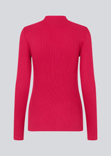 Long sleeved t-shirt in pink with a high neck. Krown LS t-neck is in a ribbed quality and has a tight fit. The t-neck is in a nice EcoVero viscose quali