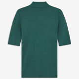 Short-sleeved t-shirt with a high neck. Krown t-shirt in the popular colour Bottle Green is in a nice rib quality and has a tight fit.