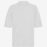 Short-sleeved white t-shirt with a high neck. Krown t-shirt is of a nice rib quality and has a tight fit. A must-have basic style in your wardrobe.&nbsp;