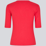 Short-sleeved red t-shirt in a rib material. KrownMD o-neck t-shirt has a tight fit and a round neck.

Material:
5% Elastane
95% LENZING™ ECOVERO™ Viscose