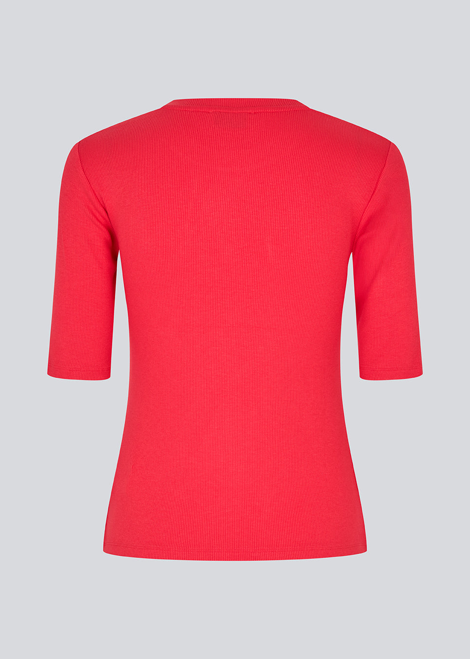 Short-sleeved red t-shirt in a rib material. KrownMD o-neck t-shirt has a tight fit and a round neck.

Material:
5% Elastane
95% LENZING™ ECOVERO™ Viscose