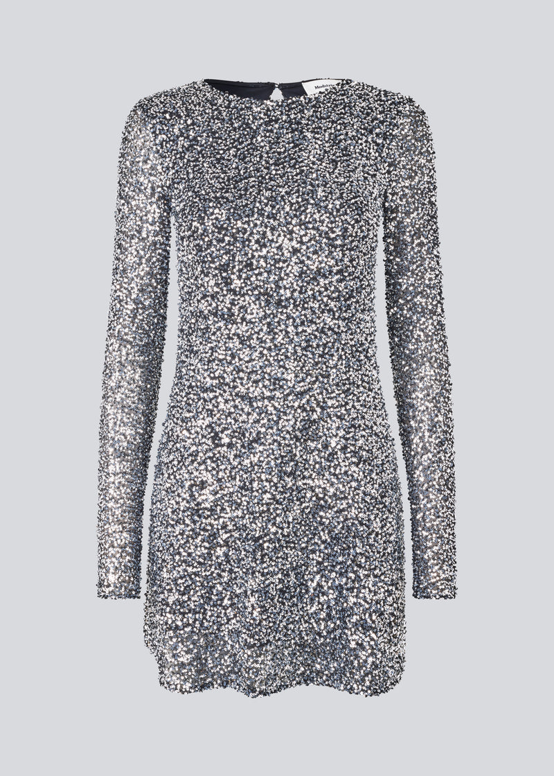 mod sequin dress Time Warp Unicorn Sequin Mod Mini with Feather Cuffs Jennafer Grace