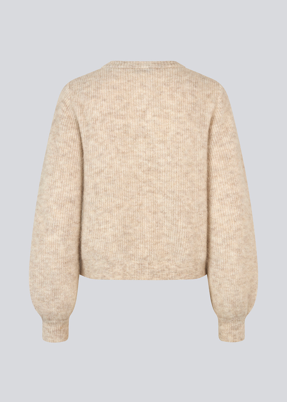 Soft beige cardigan in knit. LenniMD cardigan has a button closure in front and loose sleeves with rib.