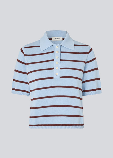 トップス A.PRESSE HighGauge L/S Striped Polo A.PRESSE (ア プレッセ) High Gauge L/S Striped Polo Shirts 24SAP-03