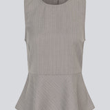 Fitted top with a short skirt. MarlyMD SS top has an invisible zipper in the side and buttons in the back.
