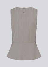 Fitted top with a short skirt. MarlyMD SS top has an invisible zipper in the side and buttons in the back.