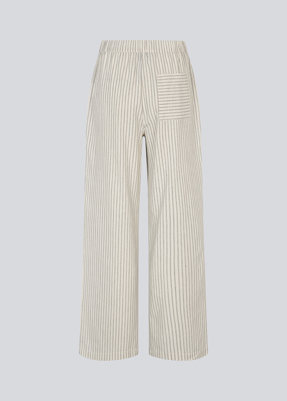 Pants with wide legs in 100% cotton. NanikaMD stripe pants has an elastisk waistband and sidepockets.
