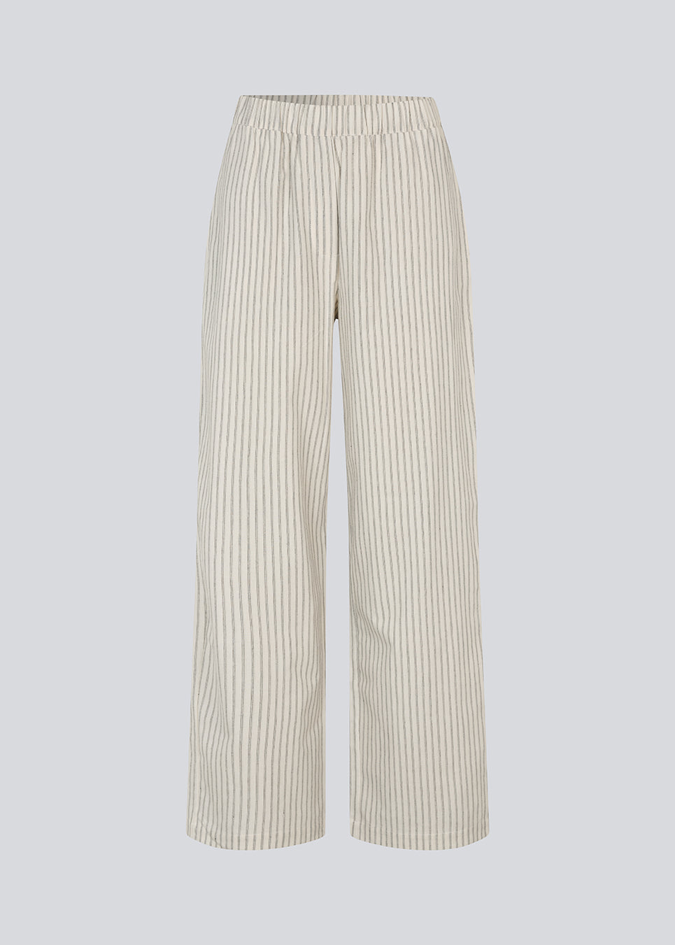 Pants with wide legs in 100% cotton. NanikaMD stripe pants has an elastisk waistband and sidepockets.
