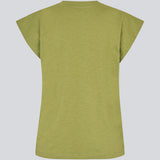 Short-sleeved t-shirt in green made of 100% organic cotton. NeomaMD t-shirt has a v-neck and a loose fit.