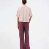 Wide pants in EcoVero viscose. NickiMD pants has an elastic waistband and sidepockets.