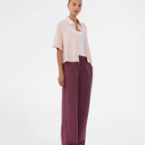 Wide pants in EcoVero viscose. NickiMD pants has an elastic waistband and sidepockets.