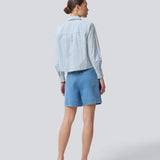 Classic shirt with a loose fit and long sleeves. NikkoMD shirt has a shirtcollar and a button closure in front.
