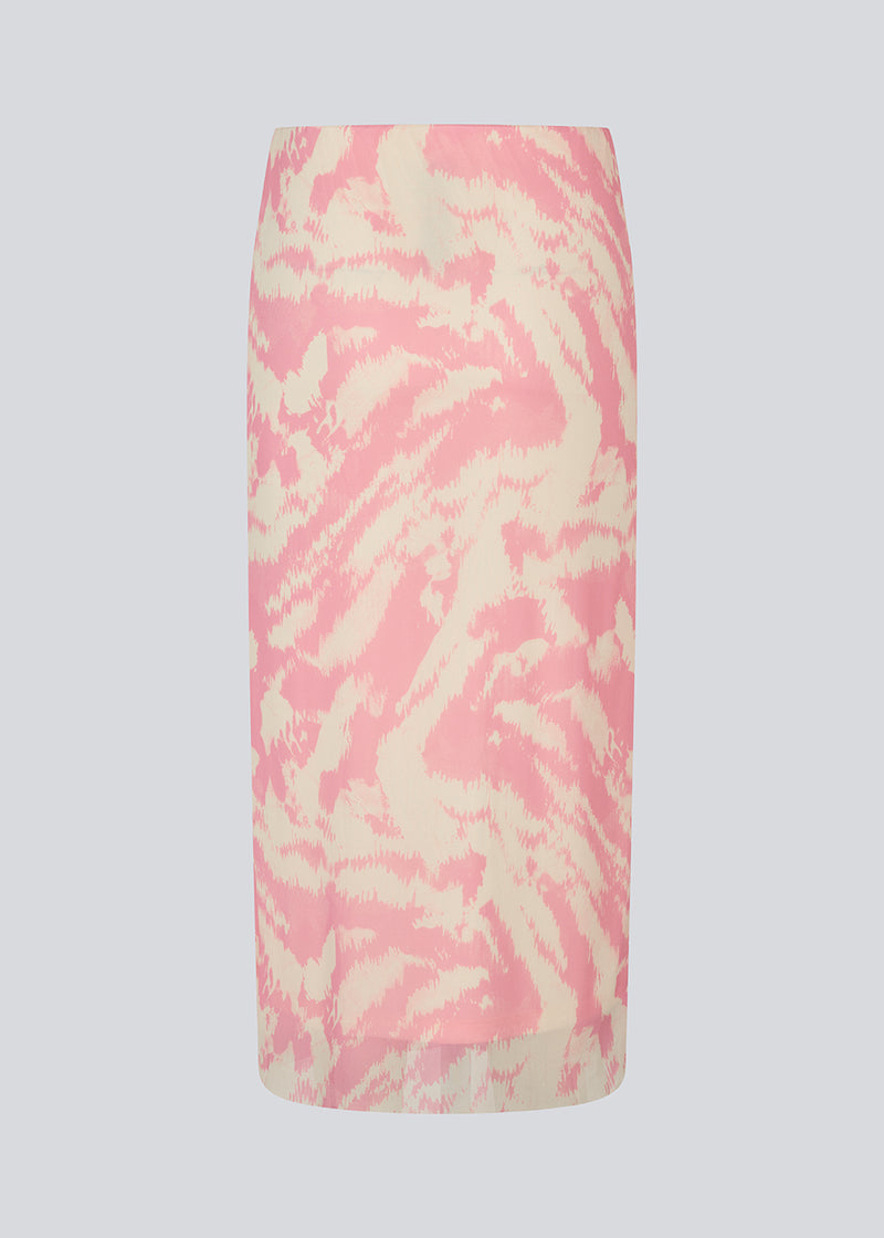 Long skirt with an elastic waistband. NimraMD skirt is made in a slightly transparent material and has a lining.&nbsp;

