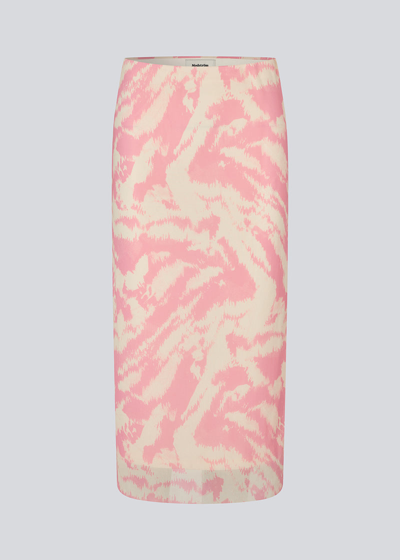 Long skirt with an elastic waistband. NimraMD skirt is made in a slightly transparent material and has a lining.&nbsp;
