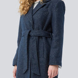 Otillamd coat - Navy Herringbone
