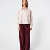 Suit trousers with pleats in corduroy. Pablomd wide pants has long wide legs with side pockets. 