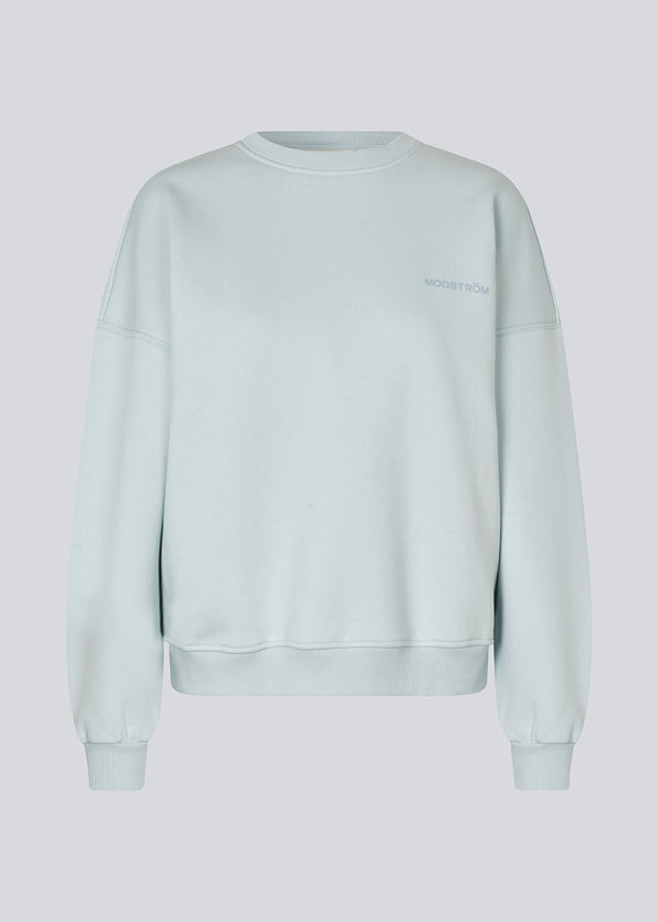 Sweatshirt in light blue with logo made in a cotton mixture. Paulamd sweat has a round neckline and ribbing at the sleeves and bottom.&nbsp;