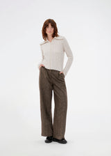 Rib knit cardigan with high neck. The Raulmd rollneck cardigan features a sleek, tight fit and fastens with a front zipper – perfect for a modern, everyday look.