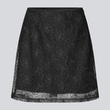 Short A-line skirt. The Roccomd skirt features a concealed side zipper, full lining, and beautifully stitched rose embroidery – perfect for both everyday wear and festive occasions.