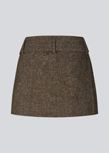 Mini skirt in wool. The Rockymd skirt features a wide belt with a decorative buckle – offering a cool and edgy look.