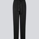 Satin trousers with tie belt. The Royalmd pants feature straight legs and a timeless silhouette – easy to style for any occasion.

