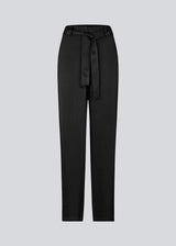 Satin trousers with tie belt. The Royalmd pants feature straight legs and a timeless silhouette – easy to style for any occasion.
