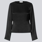 Long sleeved satin top. The Royalmd top has a round neckline and an elegant, classic look – ideal for both daily wear and festive events.