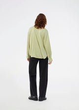 Shirt in light green with relaxed fit. The Sheltonmd Shirt features a timeless design and an elegant look, made from recycled polyester.