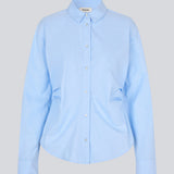 Classic fitted shirt. The Siobanmd shirt has ruched side details, long sleeves, and a button closure – elegant and versatile.