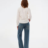 Cool basic jeans in vintage blue wash. Solangemd jeans have wide legs, belt loops, a hidden zipper closure and spacious pockets at the front and back. A versatile must-have with a raw and stylish look.