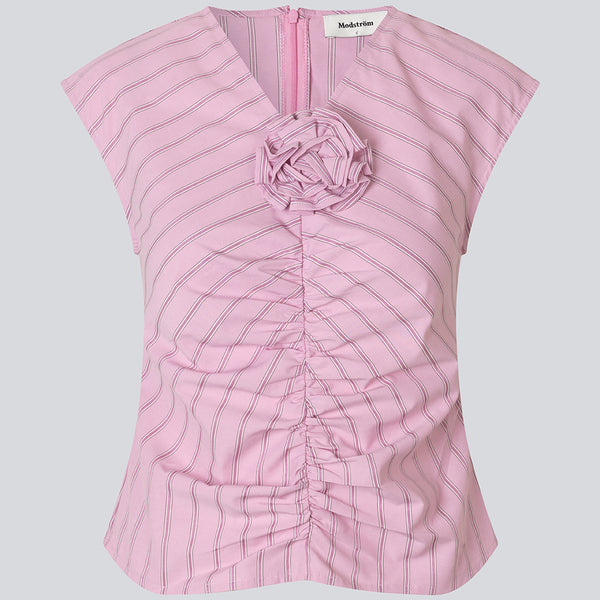 Starleemd top - Pink Stripe – Modström COM
