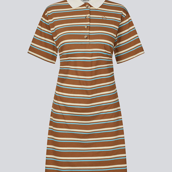Stetsonmd polo dress - Nuthatch Cream Stripe Modstrm COM Stetsonmd polo dress - Nuthatch Cream Stripe Modstrm COM