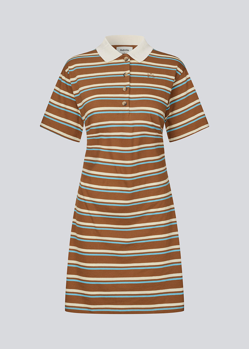 Stetsonmd polo dress - Nuthatch Cream Stripe Modstrm COM Stetsonmd polo dress - Nuthatch Cream Stripe Modstrm COM