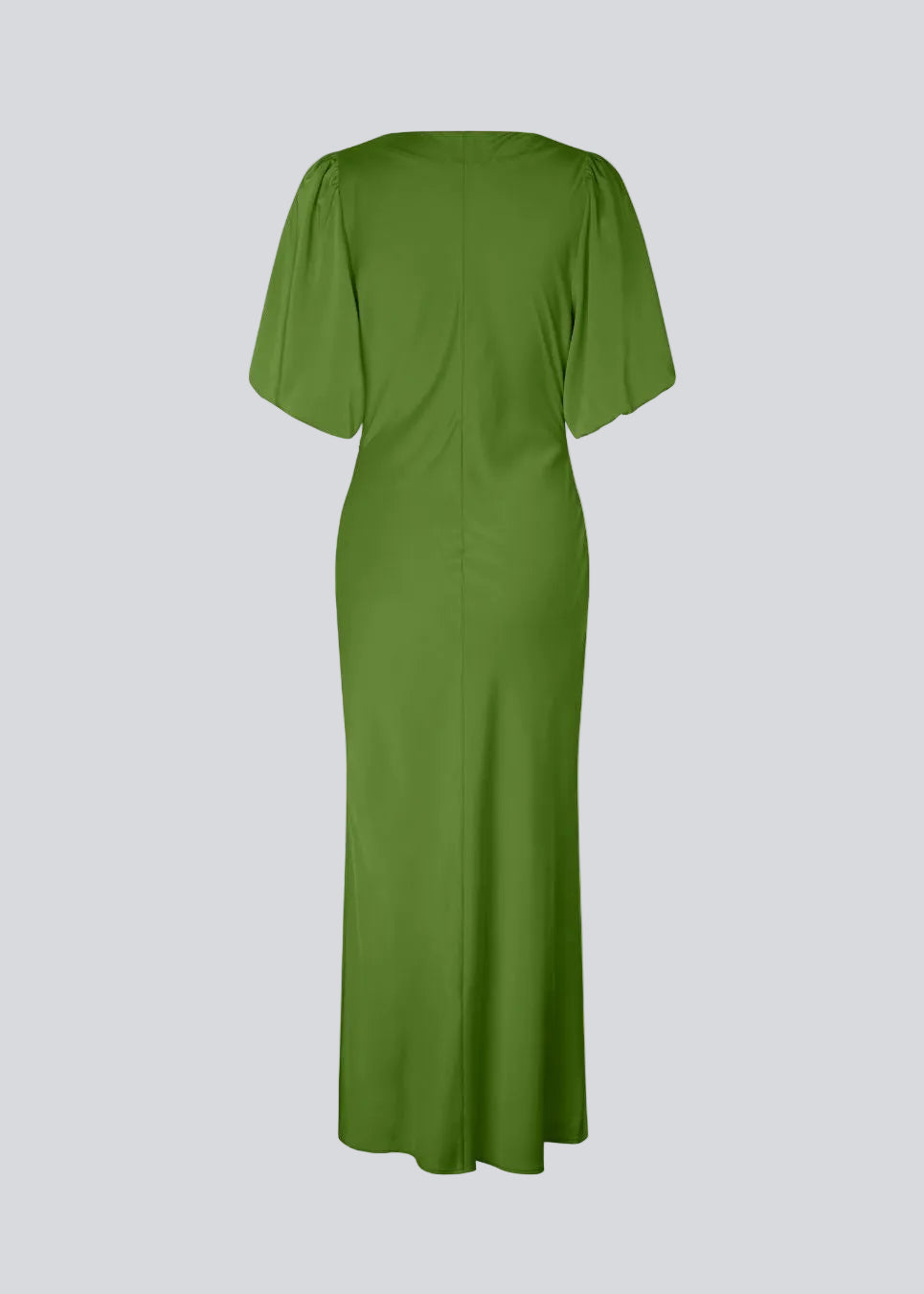 Short-sleeved dress with ruched detailing in soft satin. The TailorMD Dress features a high neckline, invisible back zip, and side slit - an elegant and flattering style, perfect for both evening wear and stylish everyday looks.