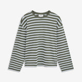 TaimMD Stripe LS T-shirt is a long-sleeved T-shirt with a relaxed fit and round neckline. The design features a classic striped pattern, dropped shoulders and long, straight sleeves. Style it with jeans or relaxed trousers for an easy everyday look.