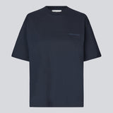 Short-sleeved t-shirt in navy with logo in cotton jersey. Takoda t-shirt has a casual fit a round neck.